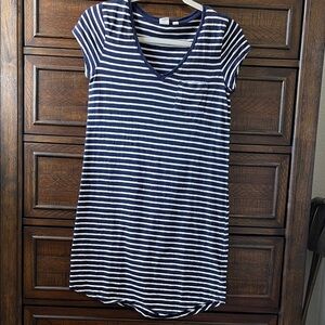 GAP Navy and White Striped Top